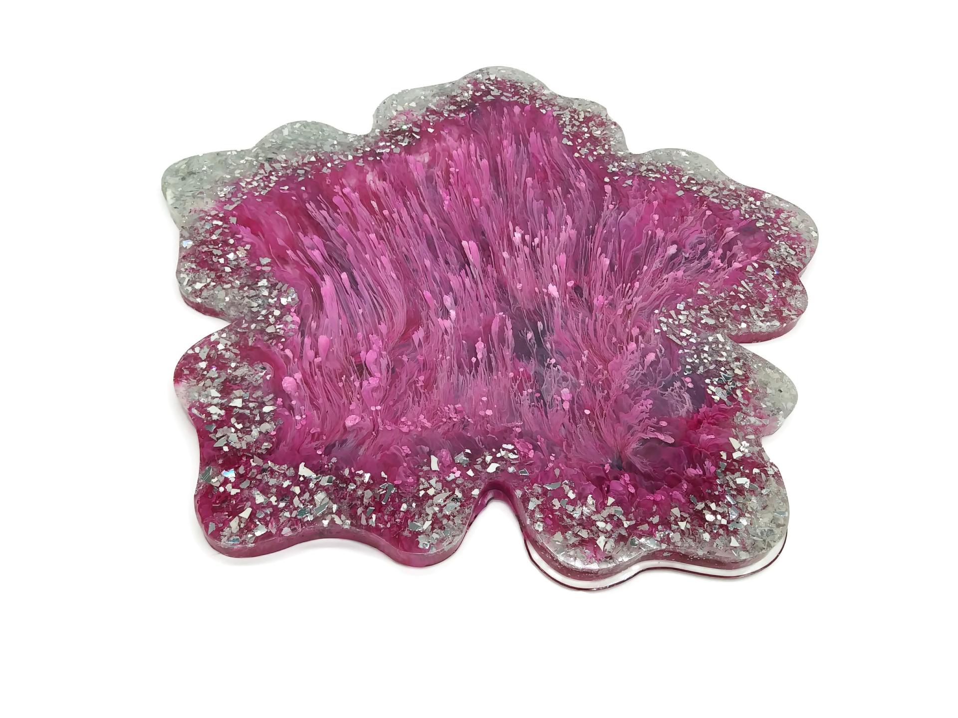 Pink Flower Serving Tray