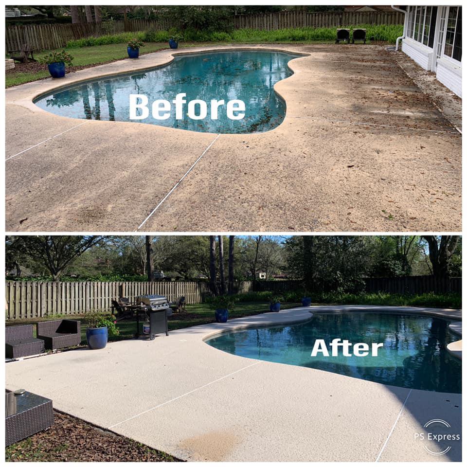 Pool Deck Cleaning