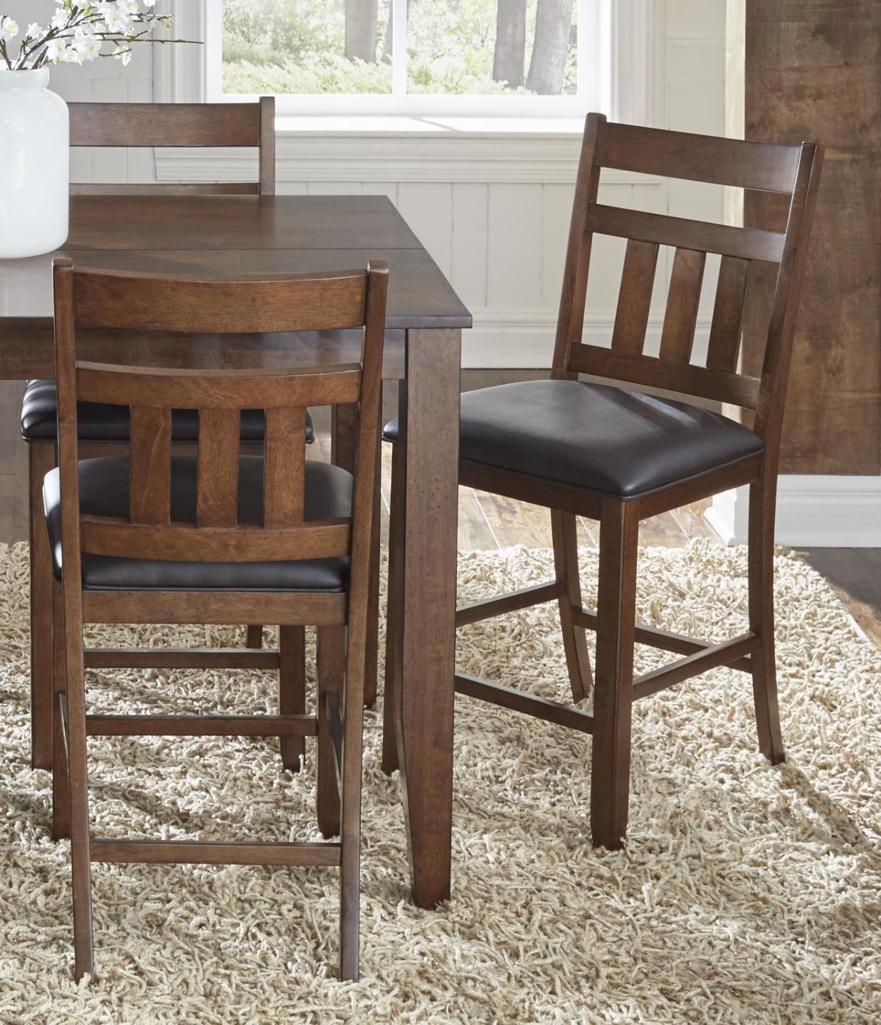 SLATBACK UPH STOOL