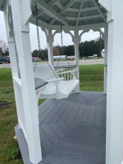 7x9 Vinyl Value Tea House Bench & Swing