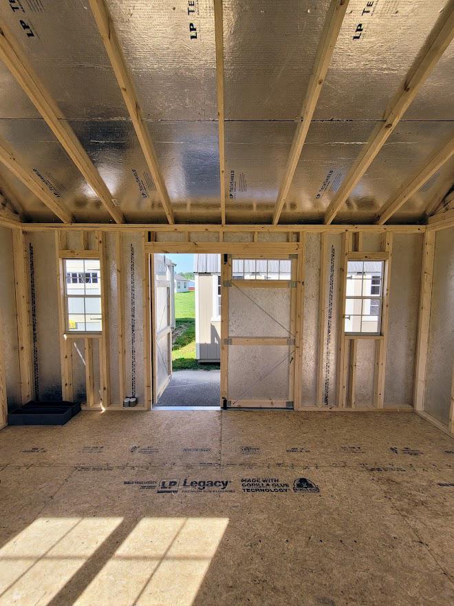 12x16 HIGH WALL UTILITY BUILDING with TONS OF WINDOWS! - 10 YR WARRANTY