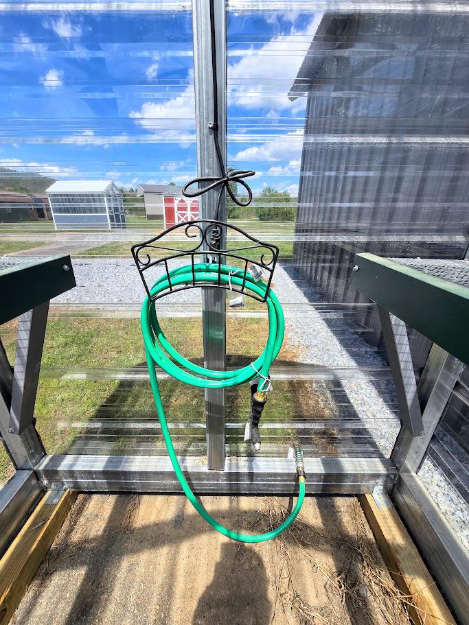5x8 GREENHOUSE - FAN - WATERING SYSTEM - 2 1'x4' SHELVES - NO CREDIT CHECK - EVERYONE APPROVED