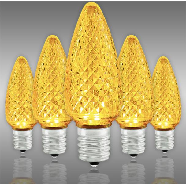 C9 Yellow SMD LED bulbs