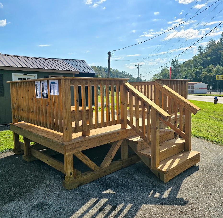 PRE-BUILT DECKS - 8 x 12 WITH STAIRS $2,695 + tax OR $250/Down & $125/Mo RENT TO OWN - NO CREDIT CHECK - EVERYONE APPROVED - MANY SIZES & COLORS AVAILABE!