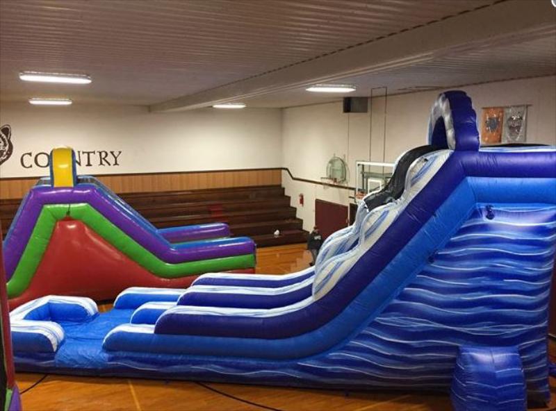 18' Blue Marble Slide  (Wet/Dry)