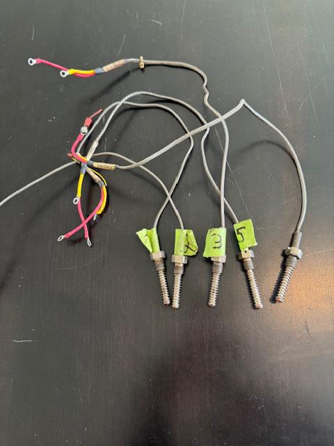 JPI EDM 700 Set OF 5 CHT Bayonet Style Probes. Used.