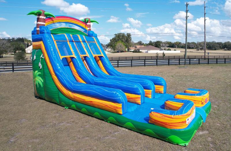 18' Double Splash Slide (Wet/Dry)