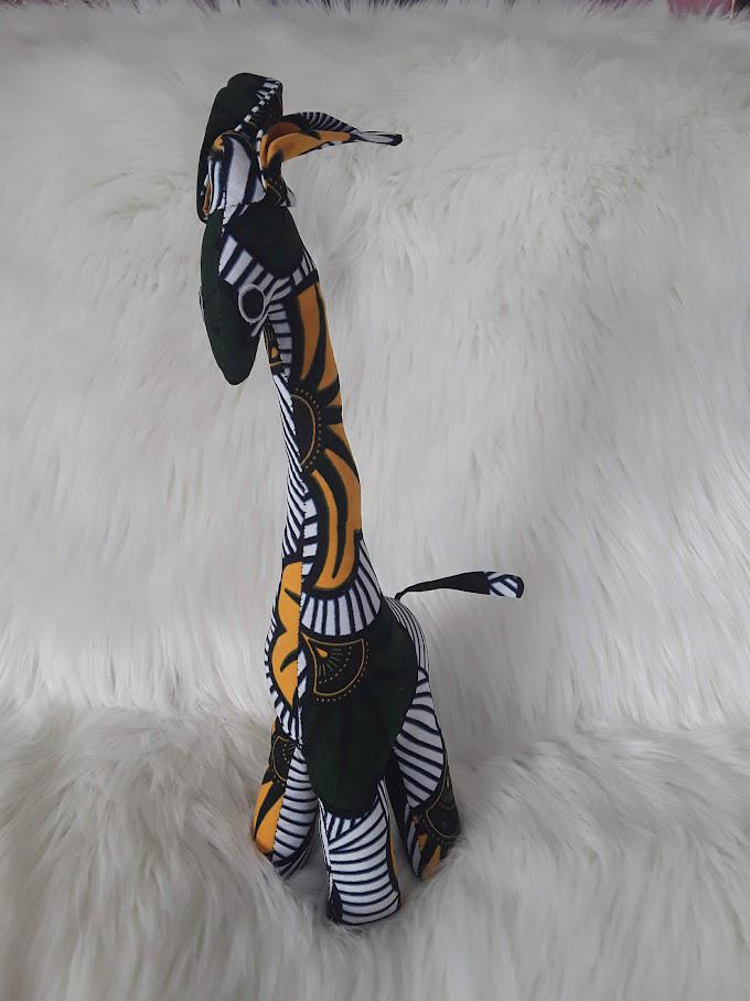 Handmade Stuffed Giraffe.