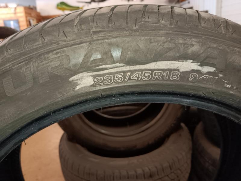 235/45R18 Bridgestone Turanza EL440 Tires Set of 4