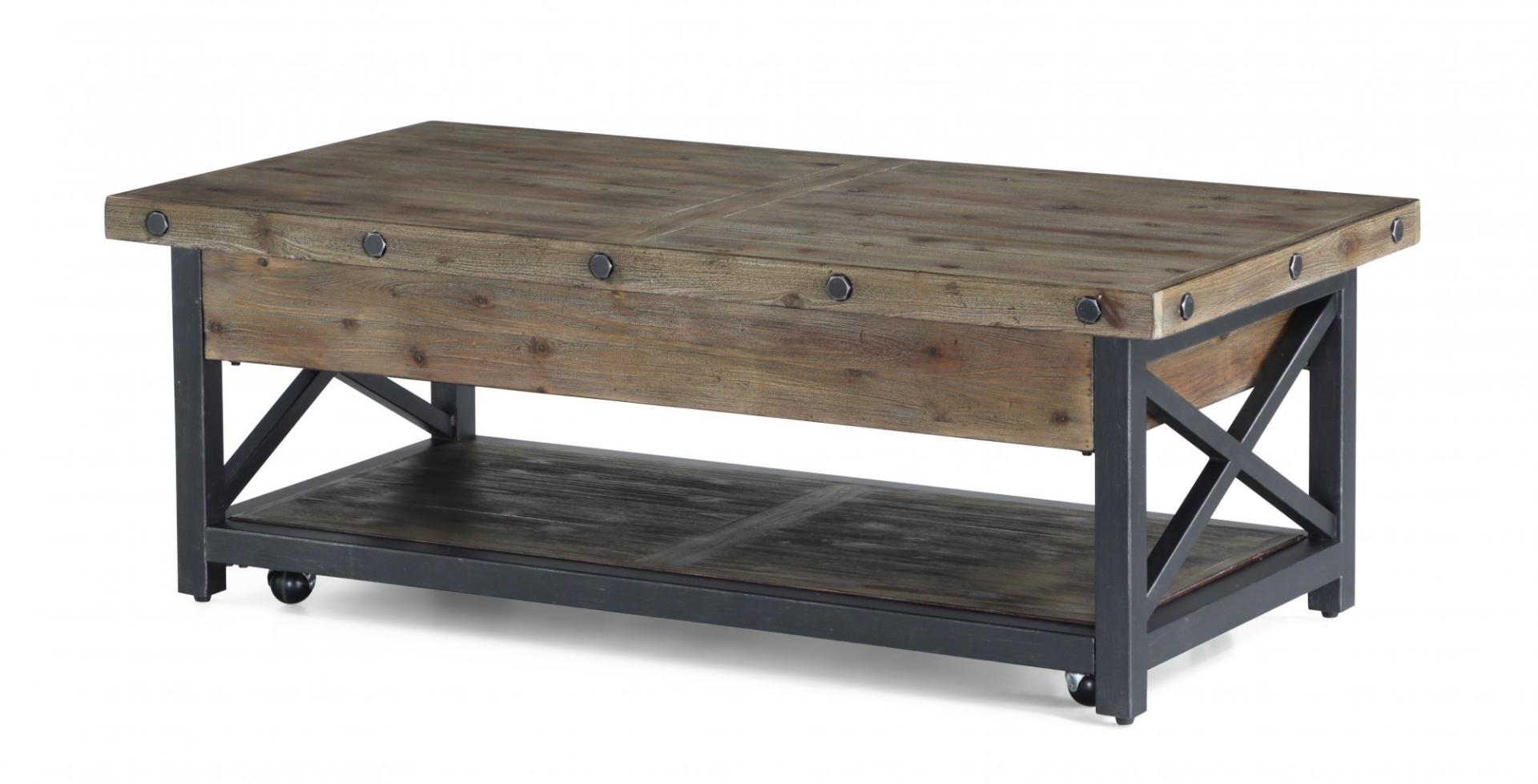 Carpenter RECTANGULAR LIFT-TOP COFFEE TABLE WITH CASTERS
