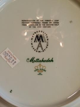 MOTTAHEDEH TOBACCO LEAF PLATE