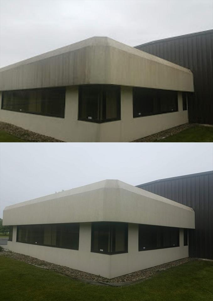 Pressure Washing In Village Of Clarkston Mi Building Washing