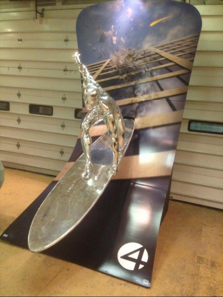 Life Size Marvel Silver Surfer Theater Display