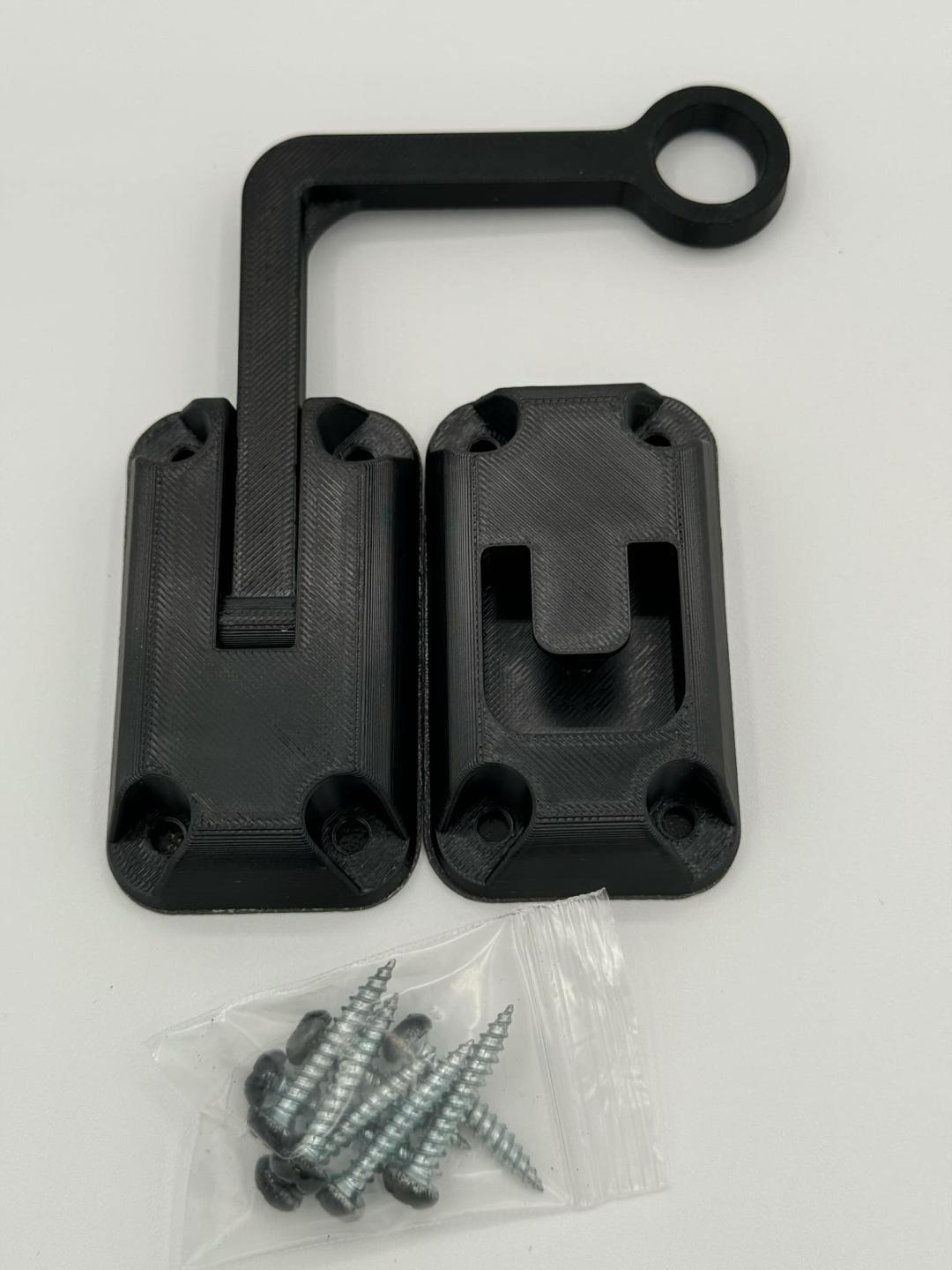 Ring Latch 90 Degree Black