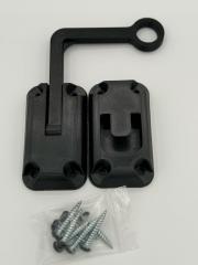 Ring Latch 90 Degree Black