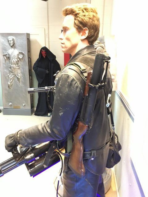 Life Size Terminator Arnold with Working Mini Gun