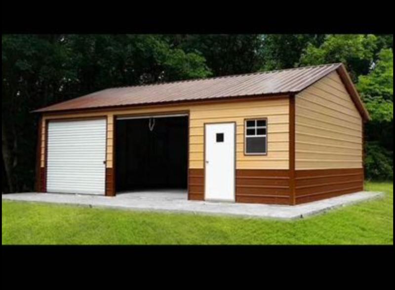 24x31x9 Metal Garage