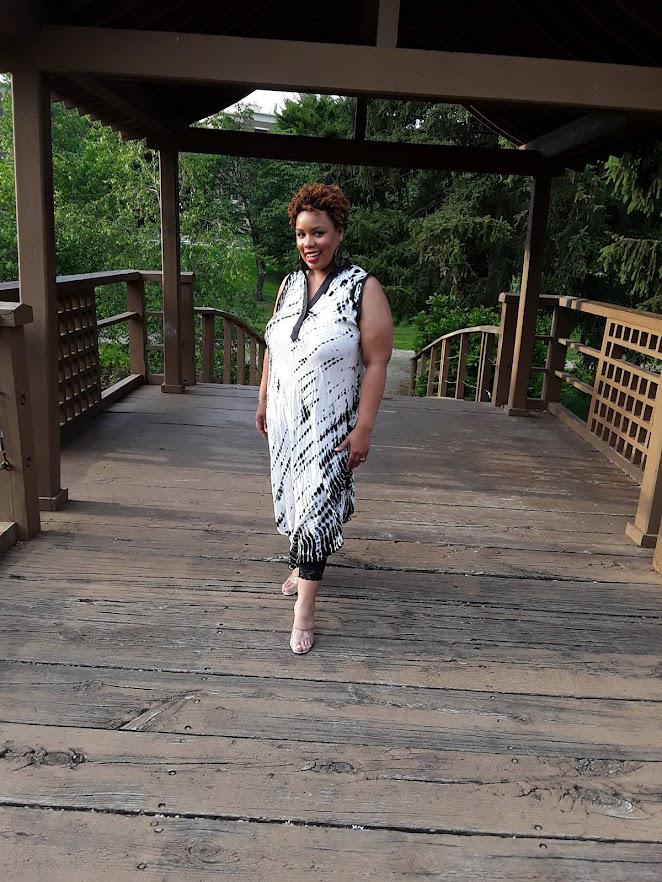 Sleeveless Tie Dye Dress..