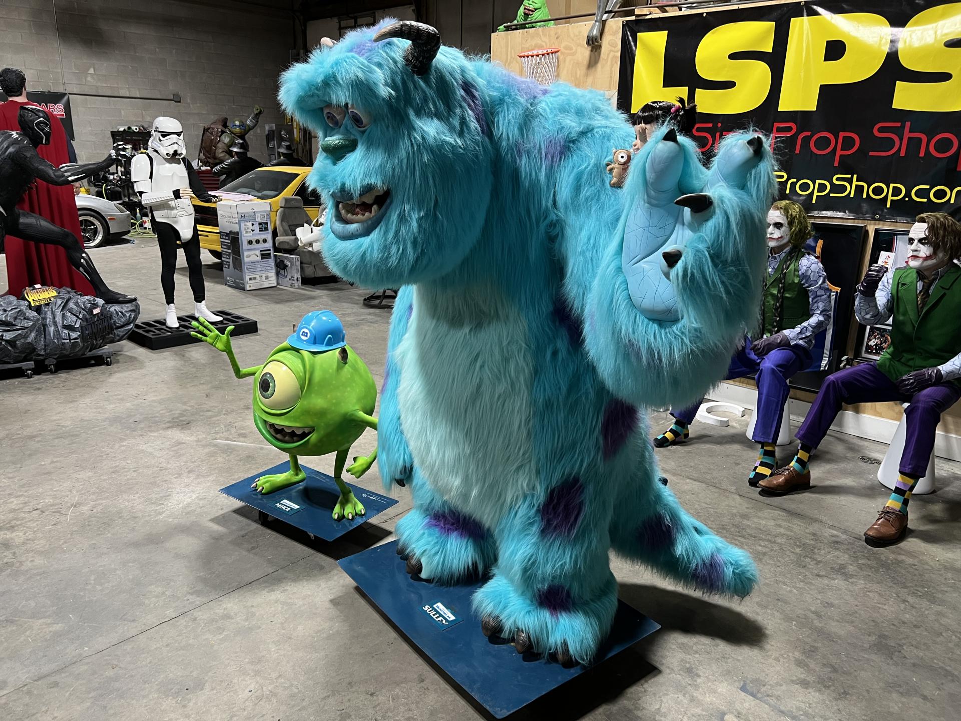 Life Size Monsters Inc Sulley, Mike and Boo