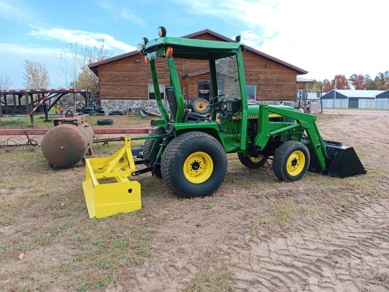 John Deere 955 Tractor with Bucket & Back Blade - Item # 131