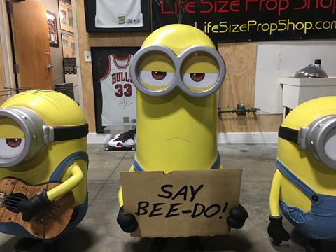 Despicable Me Minions Movie Theater Display