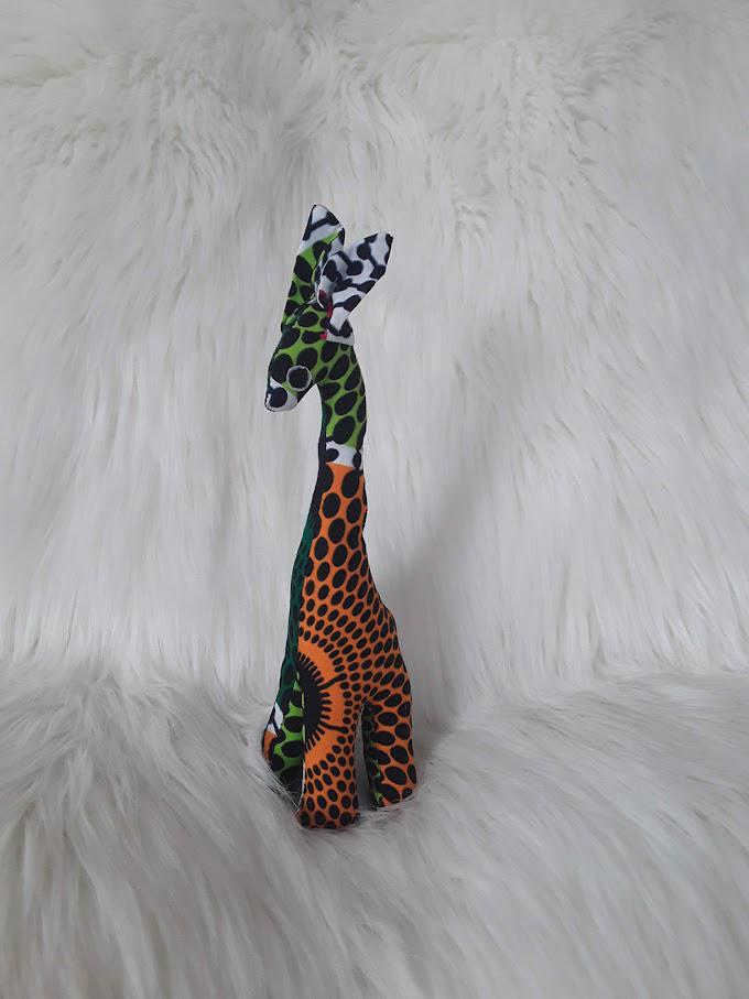 Handmade Stuffed Giraffe.