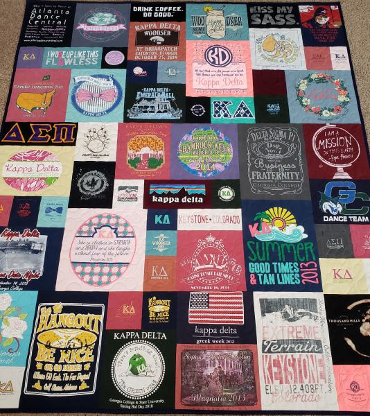 Mosaic T-shirt Quilt.