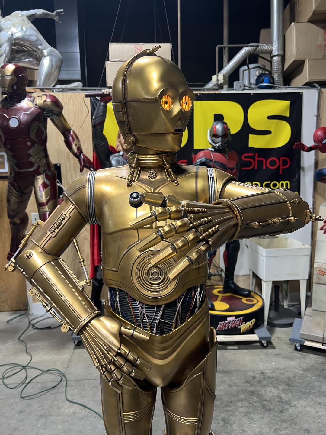 Life size Star Wars Sideshow C3P0 Version 2