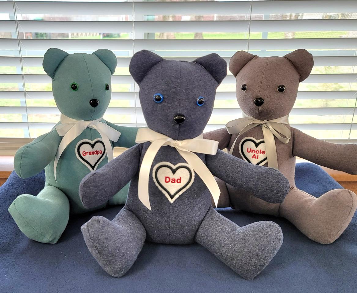 Memory Bear made from Loved Ones Shirts