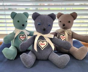 Memory Bear made from Loved Ones Shirts