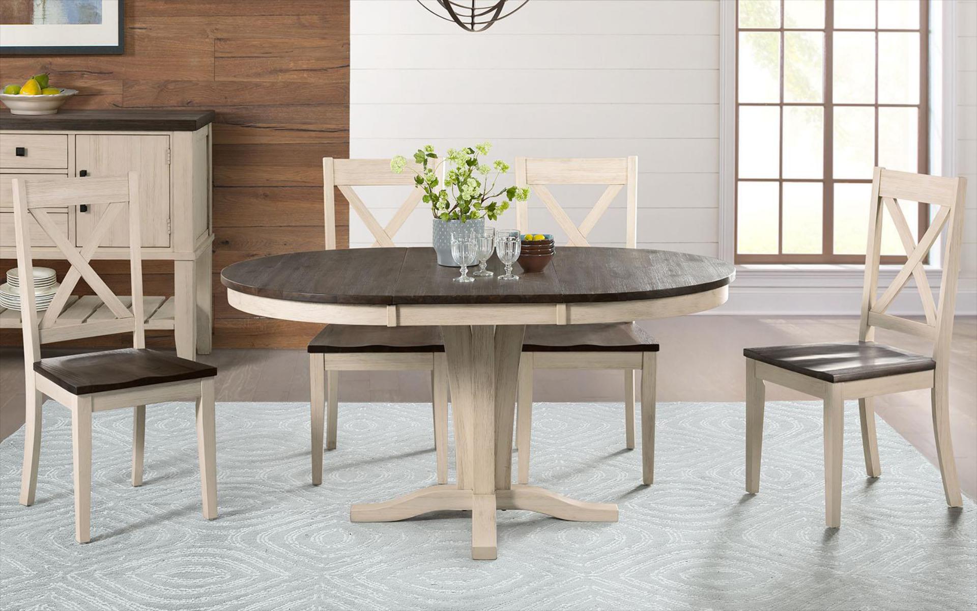 ROUND EXTENSION TABLE 1- 18” REMOVABLE LEAF