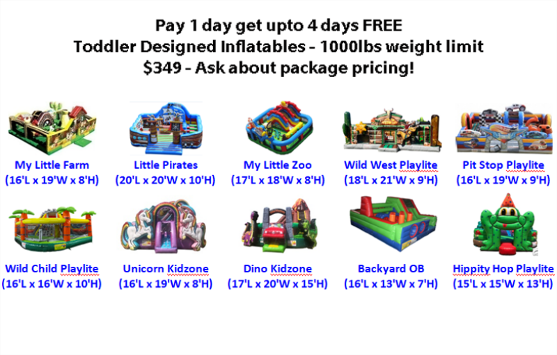 See our full inventory with over 250 inflatables and games!