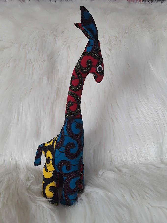 Handmade Stuffed Giraffe.