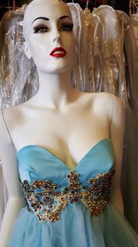 BRAND NEW PASTEL BLUE TULLE HOMECOMING DRESS