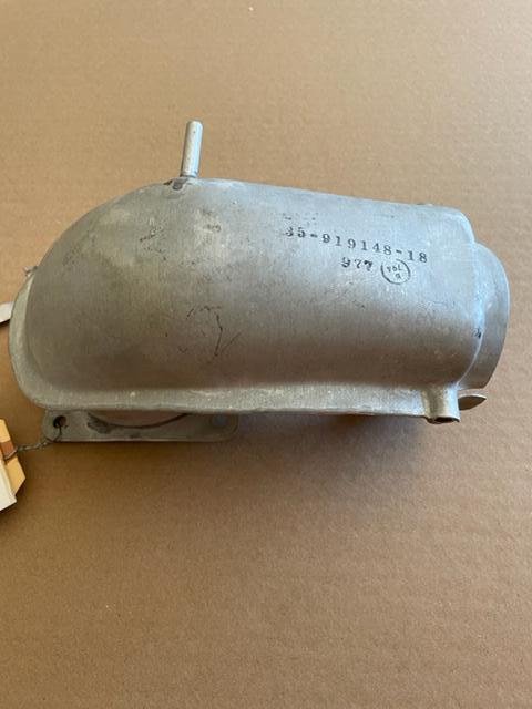 Beechcraft Bonanza / Continental E 185 Engine Carburetor Air Valve Cover. Used.