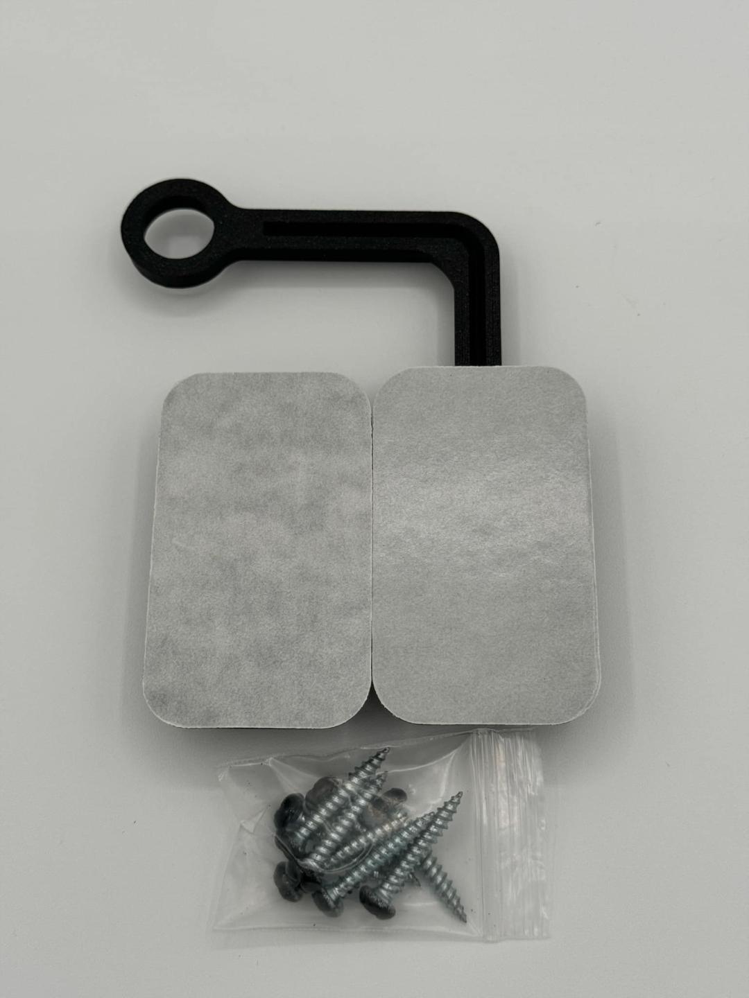 Ring Latch 90 Degree Black