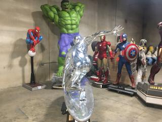 Life Size Marvel Silver Surfer with Bracket