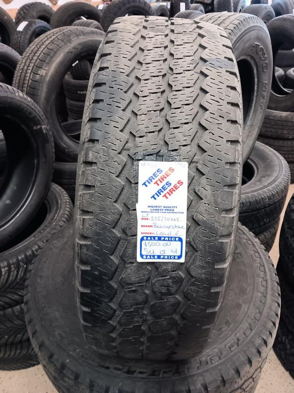 LT275/70R18 Bridgestone Dueler A/T Tires Set of 4