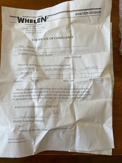 Whelen HDACF Strobe Power Supply Unit. New Old Stock.