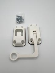 Ring Latch 90 Degree White