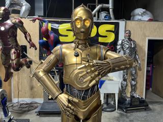 Life Size Star Wars Sideshow Version 2 R2-D2 and C-3P0