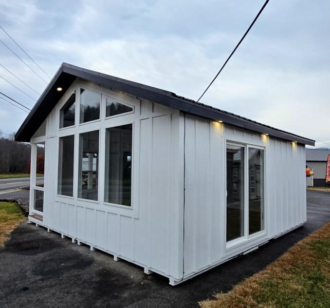 20x20 Retreat w/4FT PORCH - TREX DECK - 125 AMP ELECTRICAL - HOUSE DOOR & MORE!