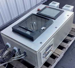 Partlow Versa Chart Circular Chart Recorder with GE Fanuc HMI ES1222 & ABB TB84 Conductivity Analyzers