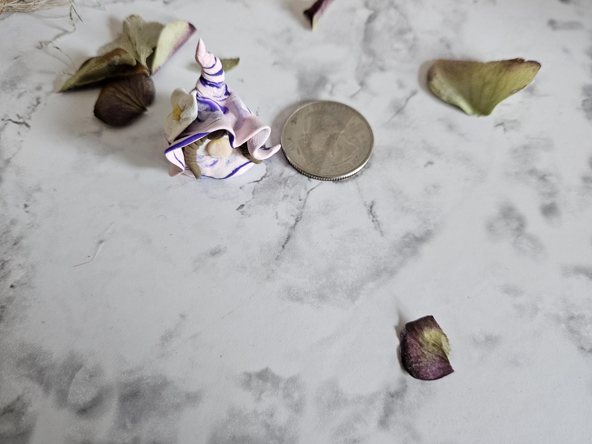 Pink and Purple Brunette Girl Gnome