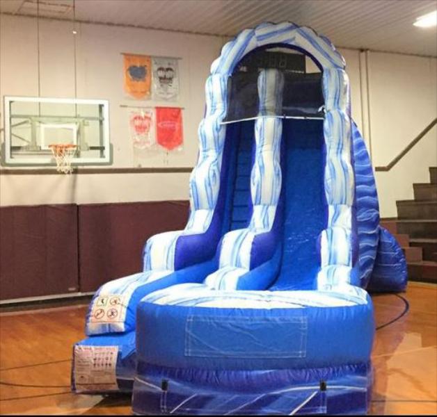 18' Blue Marble Slide  (Wet/Dry)