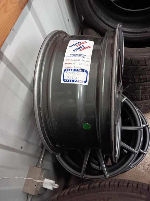 Liquid Metal 16" 5 x 4 1/2" Lug Rims Set of 4