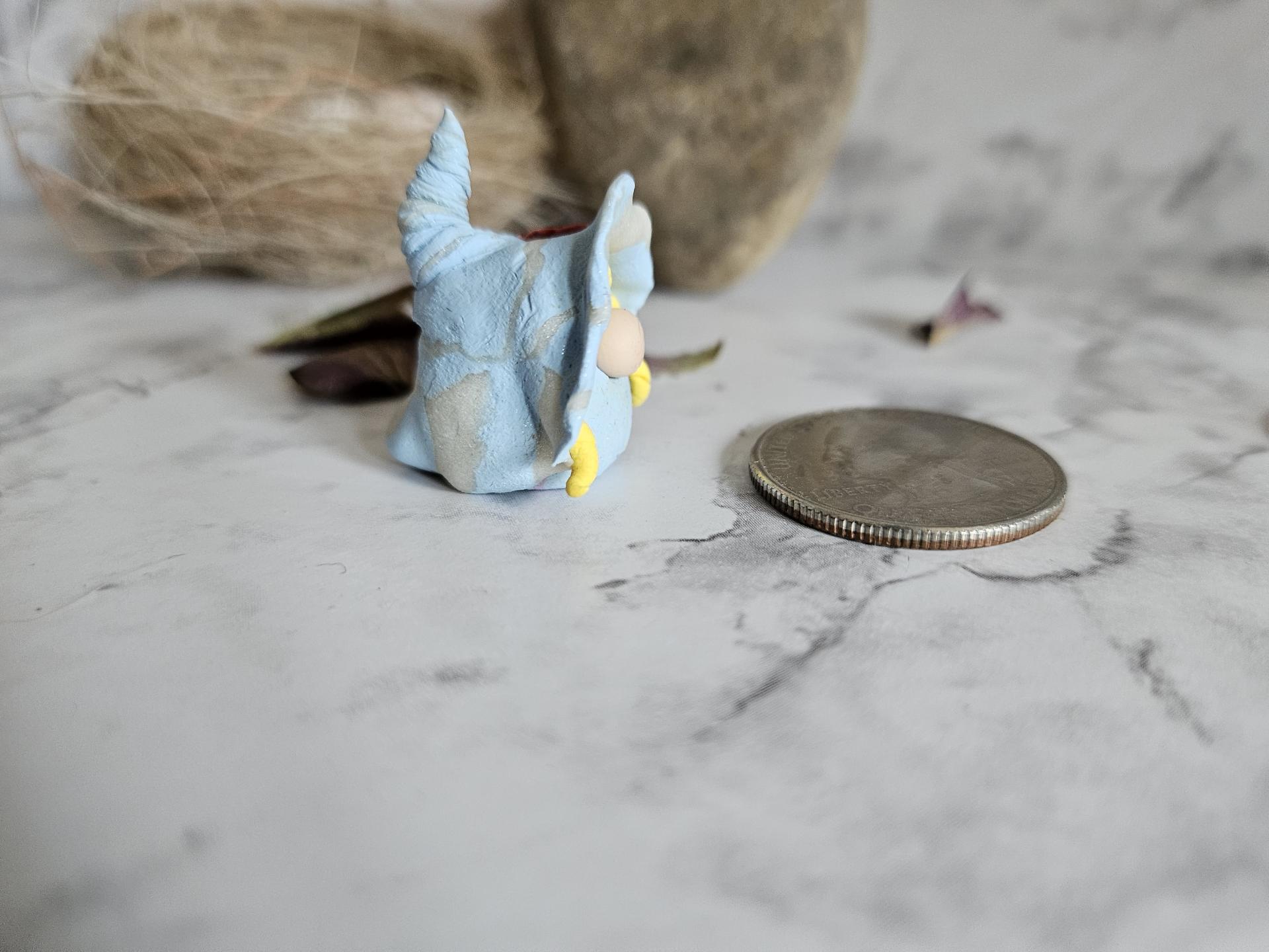 Gnome Couple set, blue and silver