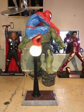 Amazing Spiderman on Lightpole