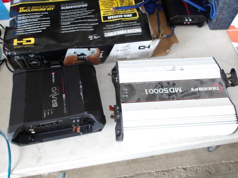 Audio Equipment up for auction Saturday September 5th before the car auction at 10am