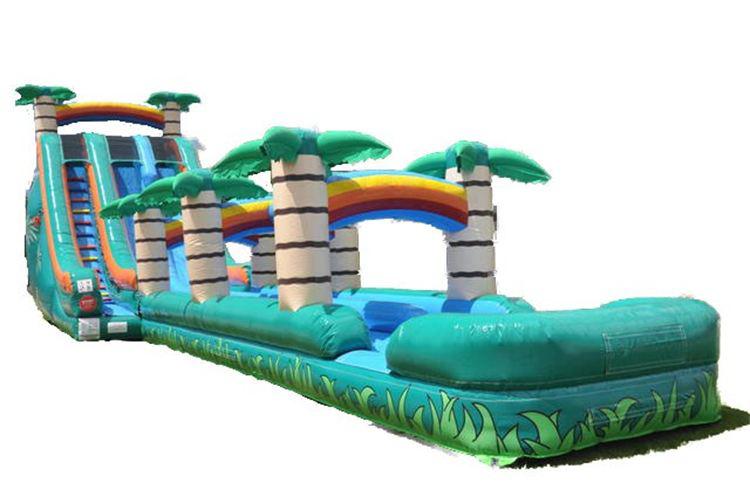 22' Tropical Dual Lane Water Slide - 60 Feet Long!